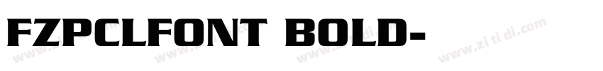 FZPCLFONT BOLD字体转换